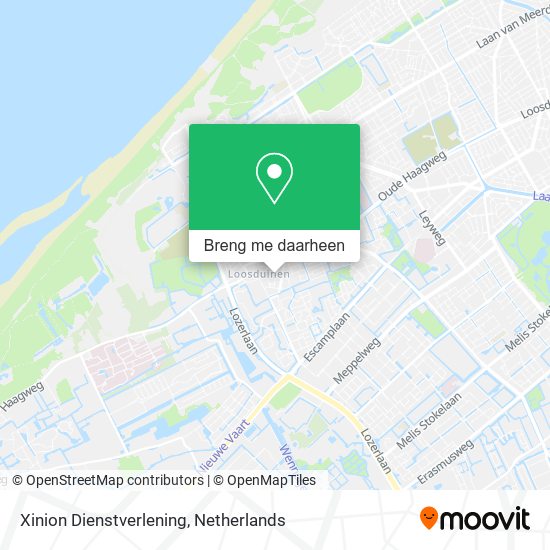 Xinion Dienstverlening kaart