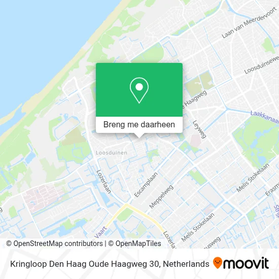 Kringloop Den Haag Oude Haagweg 30 kaart
