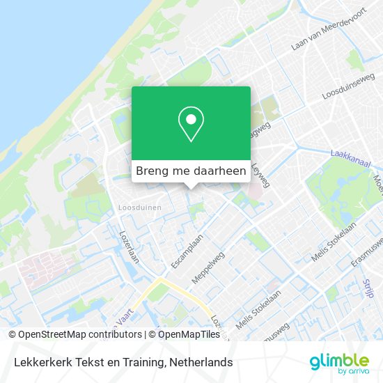 Lekkerkerk Tekst en Training kaart