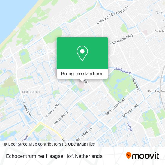 Echocentrum het Haagse Hof kaart