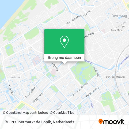 Buurtsupermarkt de Lopik kaart