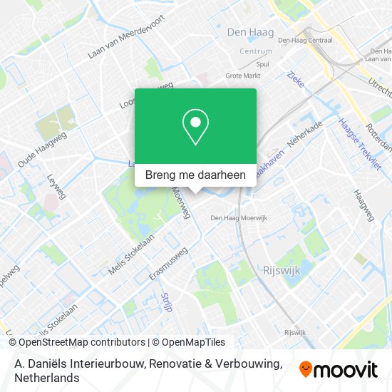 A. Daniëls Interieurbouw, Renovatie & Verbouwing kaart