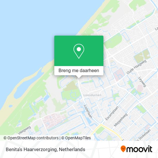 Benita's Haarverzorging kaart