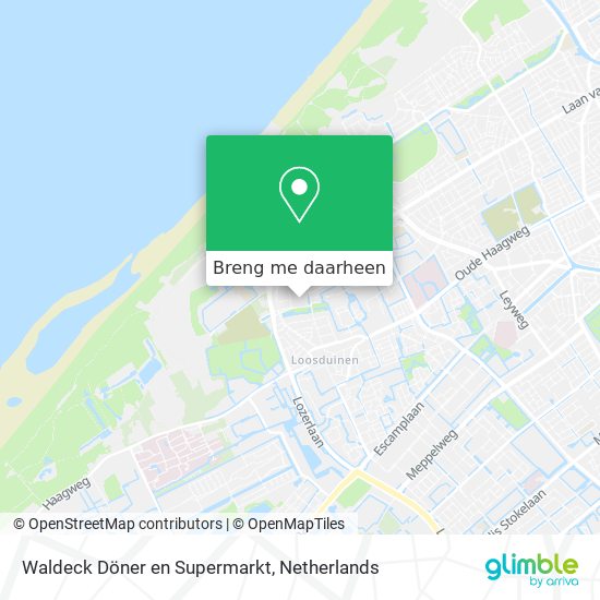 Waldeck Döner en Supermarkt kaart