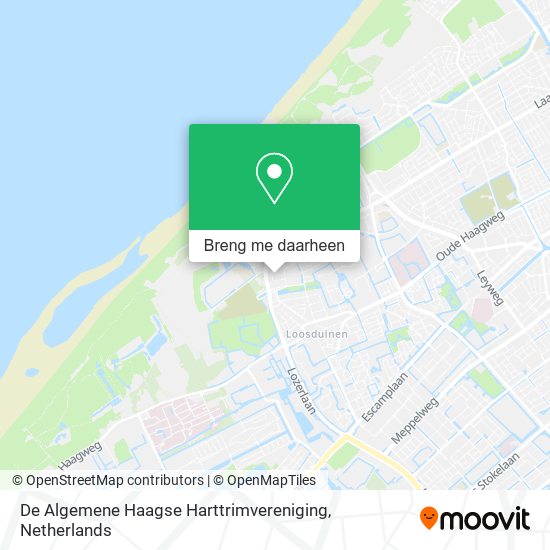 De Algemene Haagse Harttrimvereniging kaart