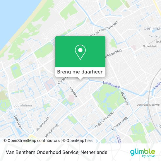 Van Benthem Onderhoud Service kaart
