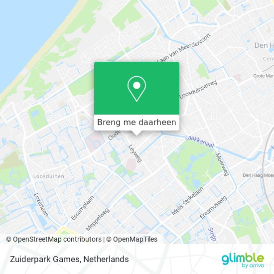 Zuiderpark Games kaart