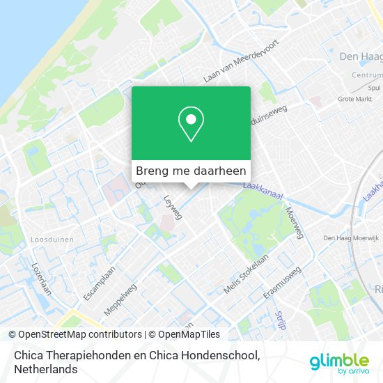 Chica Therapiehonden en Chica Hondenschool kaart