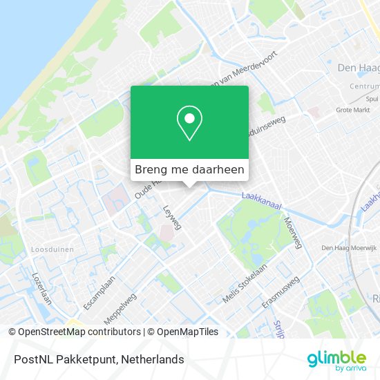 PostNL Pakketpunt kaart