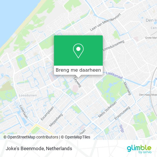 Joke's Beenmode kaart