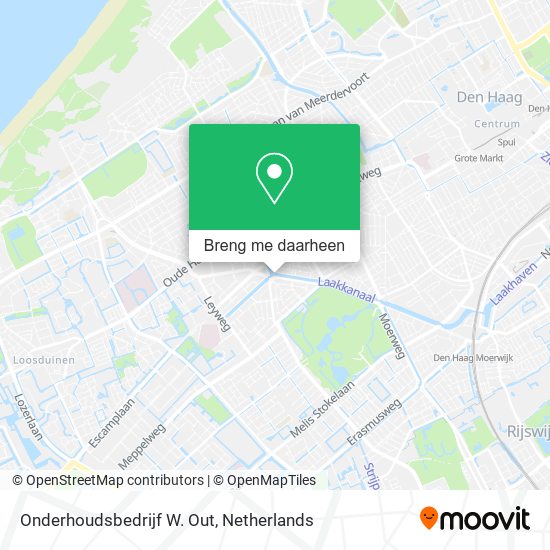 Onderhoudsbedrijf W. Out kaart