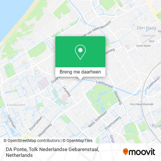 DA Ponte, Tolk Nederlandse Gebarenstaal kaart