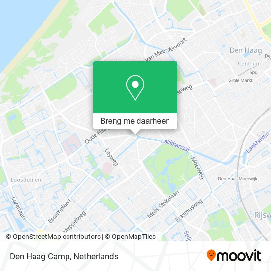 Den Haag Camp kaart