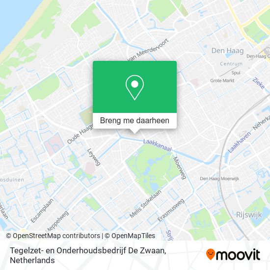 Tegelzet- en Onderhoudsbedrijf De Zwaan kaart