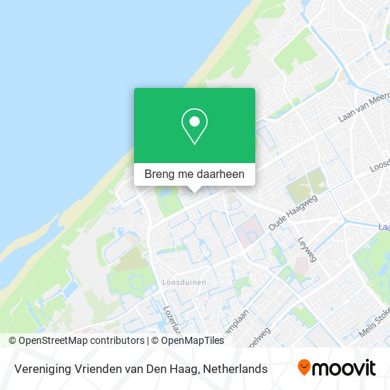 Vereniging Vrienden van Den Haag kaart