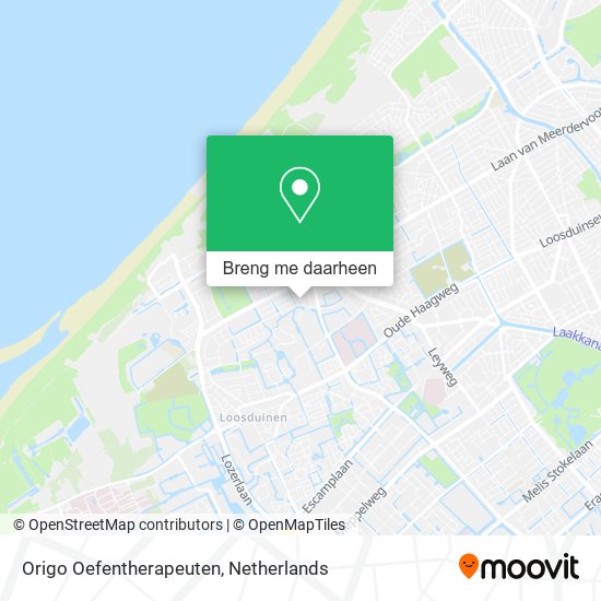 Origo Oefentherapeuten kaart