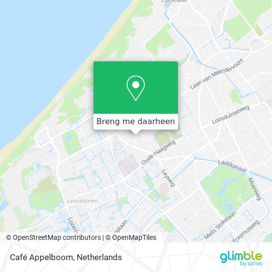 Café Appelboom kaart