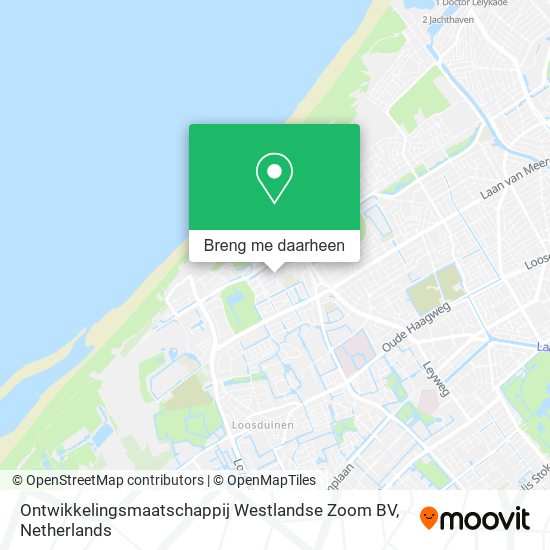 Ontwikkelingsmaatschappij Westlandse Zoom BV kaart