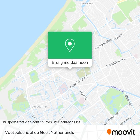 Voetbalschool de Geer kaart