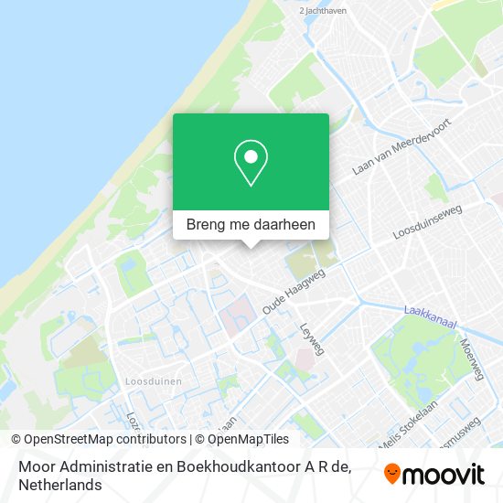 Moor Administratie en Boekhoudkantoor A R de kaart