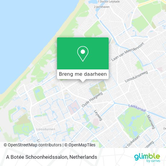 A Botée Schoonheidssalon kaart