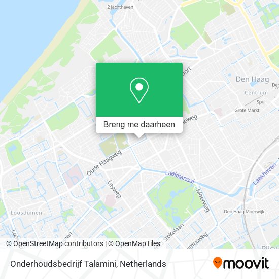 Onderhoudsbedrijf Talamini kaart