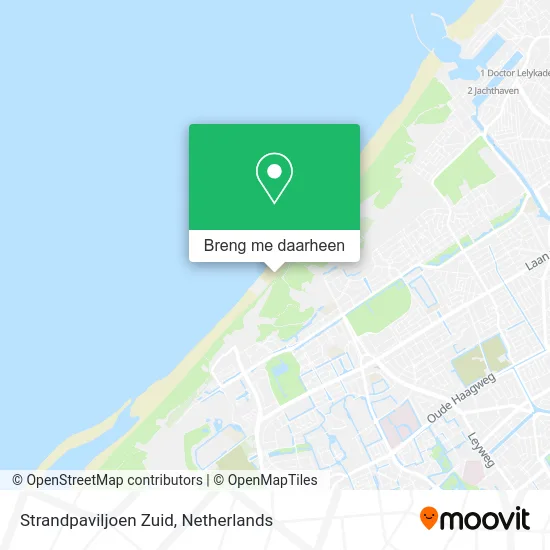 Strandpaviljoen Zuid kaart
