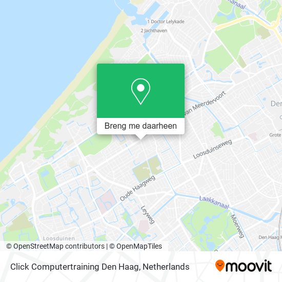 Click Computertraining Den Haag kaart