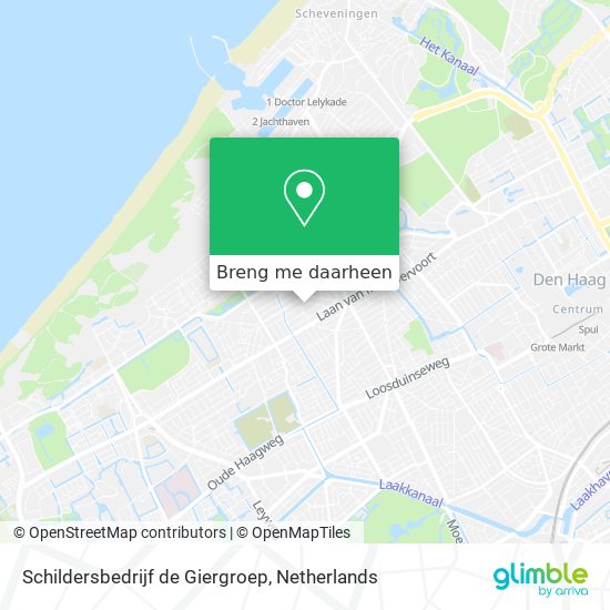 Schildersbedrijf de Giergroep kaart