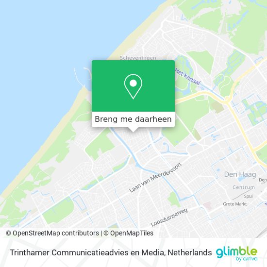 Trinthamer Communicatieadvies en Media kaart