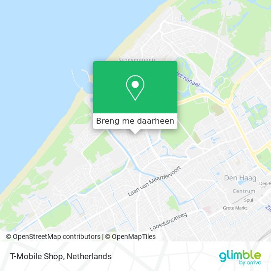 T-Mobile Shop kaart