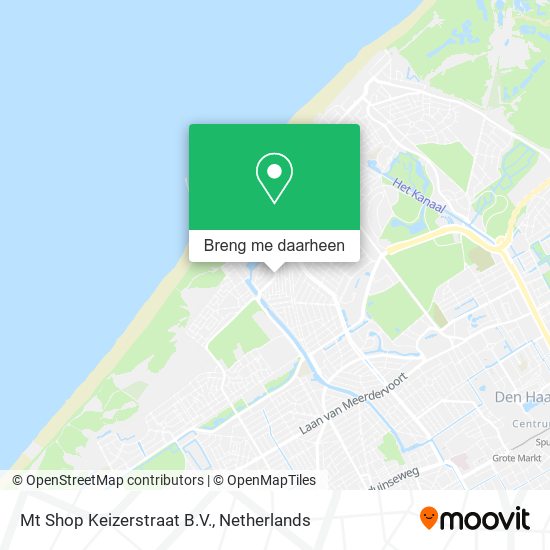 Mt Shop Keizerstraat B.V. kaart