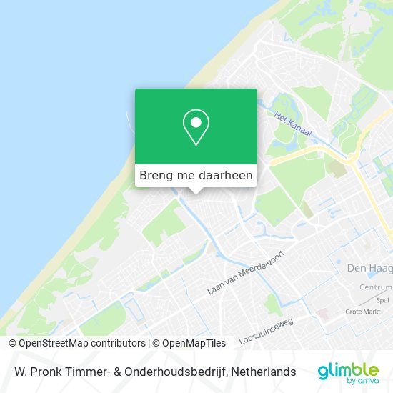 W. Pronk Timmer- & Onderhoudsbedrijf kaart