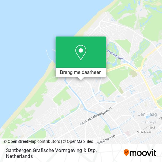 Santbergen Grafische Vormgeving & Dtp kaart