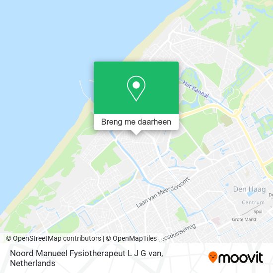 Noord Manueel Fysiotherapeut L J G van kaart