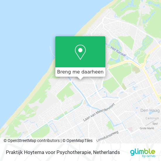 Praktijk Hoytema voor Psychotherapie kaart