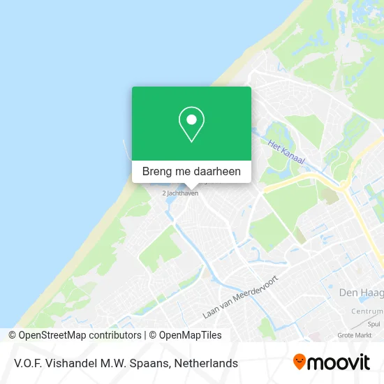 V.O.F. Vishandel M.W. Spaans kaart