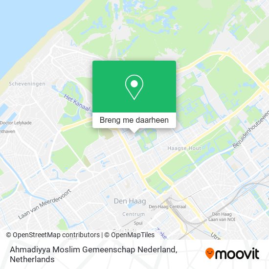 Ahmadiyya Moslim Gemeenschap Nederland kaart