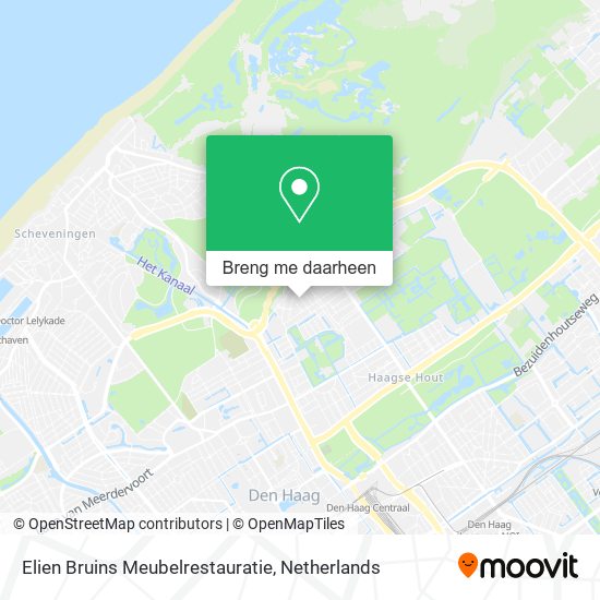 Elien Bruins Meubelrestauratie kaart