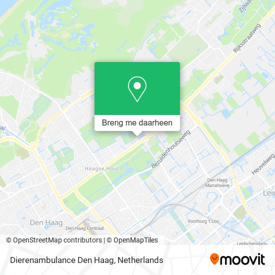 Dierenambulance Den Haag kaart