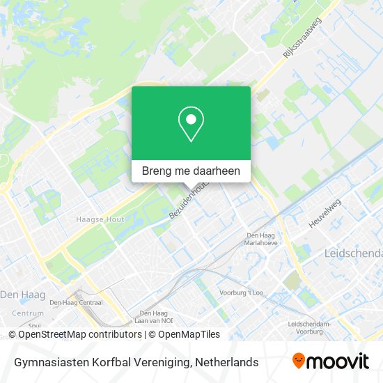 Gymnasiasten Korfbal Vereniging kaart