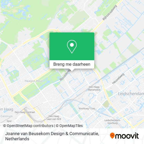 Joanne van Beusekom Design & Communicatie kaart