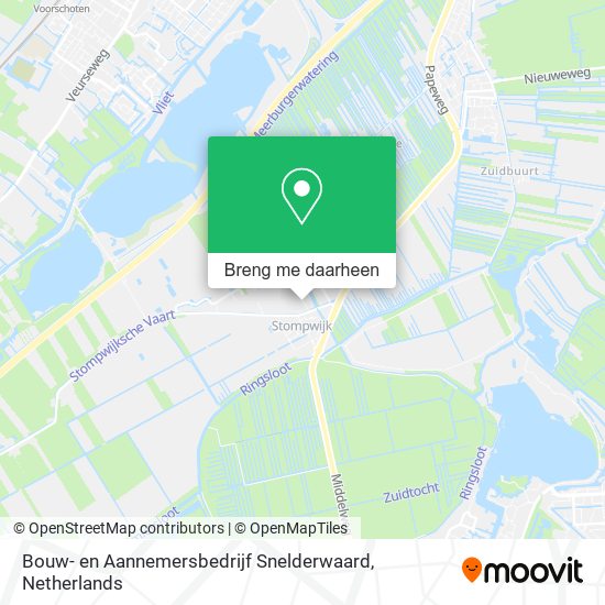 Bouw- en Aannemersbedrijf Snelderwaard kaart