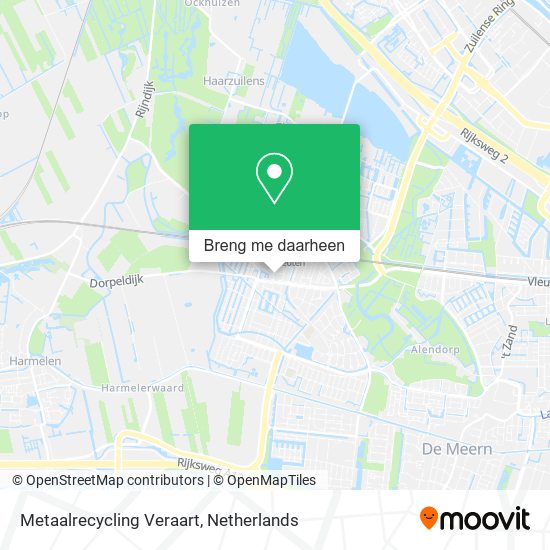 Metaalrecycling Veraart kaart