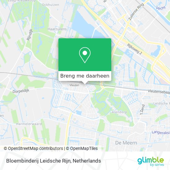 Bloembinderij Leidsche Rijn kaart