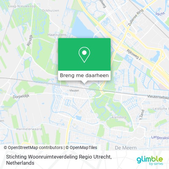 Stichting Woonruimteverdeling Regio Utrecht kaart