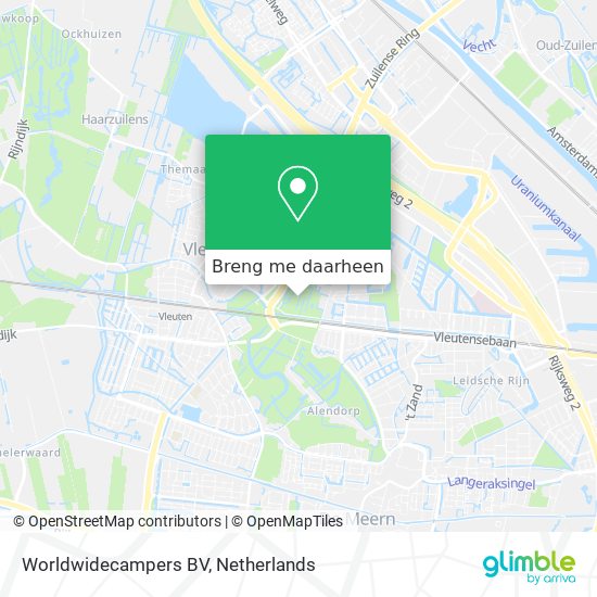 Worldwidecampers BV kaart