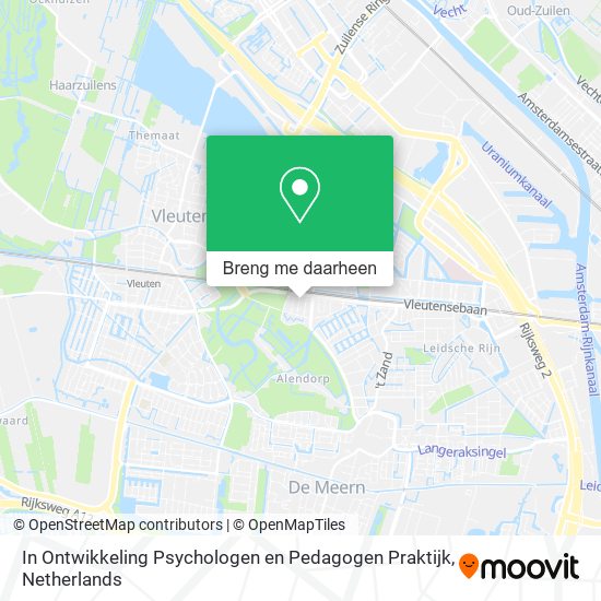 In Ontwikkeling Psychologen en Pedagogen Praktijk kaart