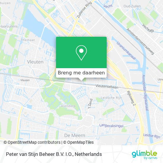 Peter van Stijn Beheer B.V. I.O. kaart