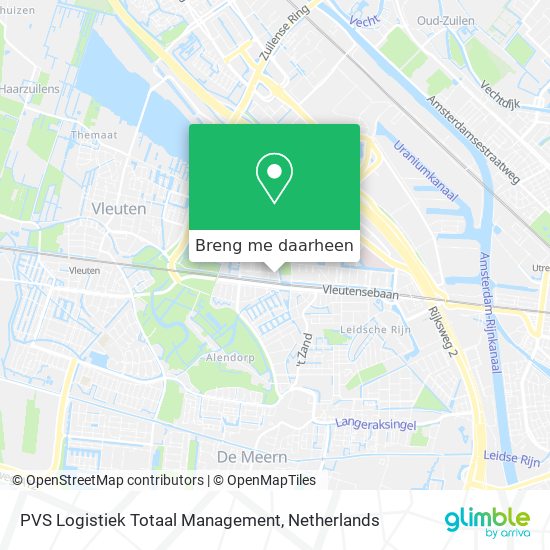 PVS Logistiek Totaal Management kaart